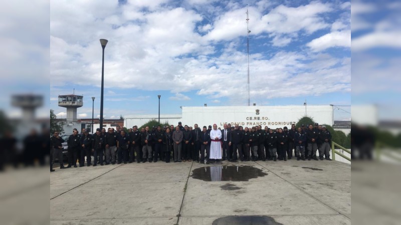 Recibe centro penitenciario “David Franco Rodríguez” visita pastoral del arzobispo de Morelia