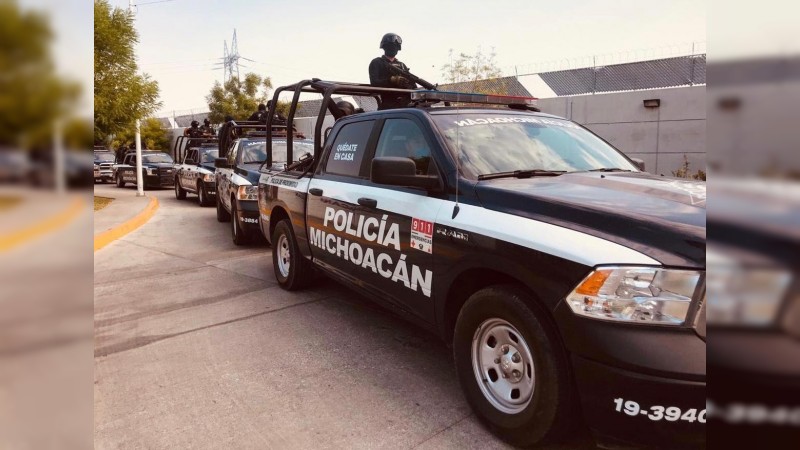 Policías rescatan a mujer presuntamente privada de su libertad, en Tangancícuaro 