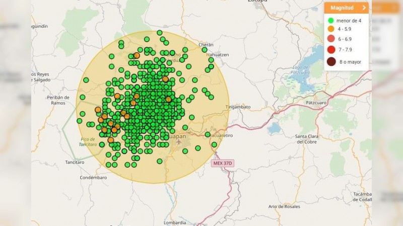 Solicitan a Cenapred estudio sobre enjambre sísmico en Uruapan