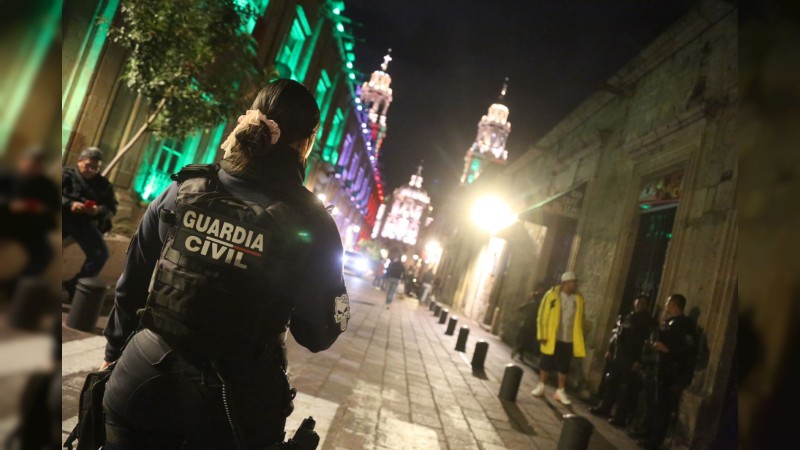 Garantizada la seguridad para las próximas Fiestas Patrias en Morelia: autoridades 