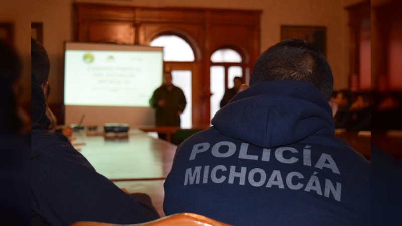 Capacitan a Policía Ambiental de Michoacán