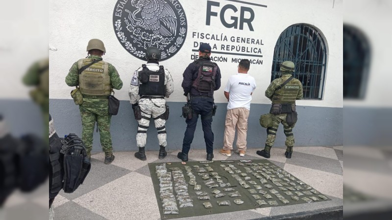 Zitácuaro: SSP presume aseguramiento de 137 dosis de droga 