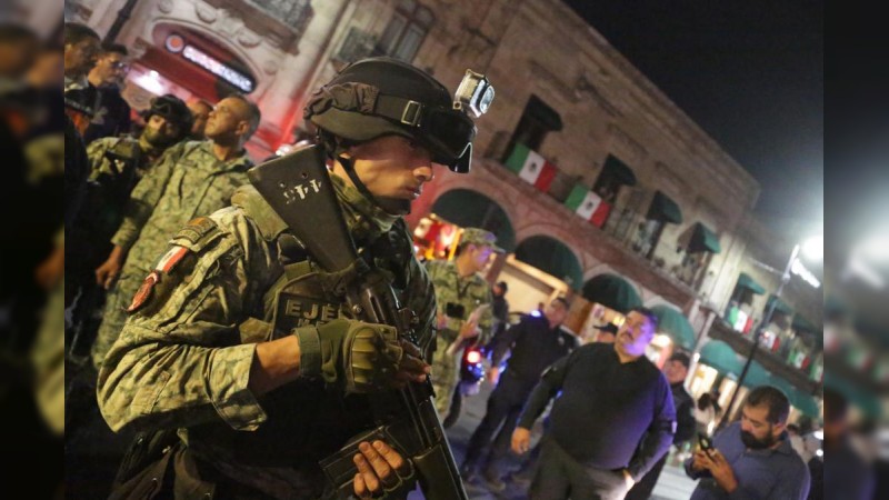 Vigilarán más de mil policías y militares festejos, en Morelia  