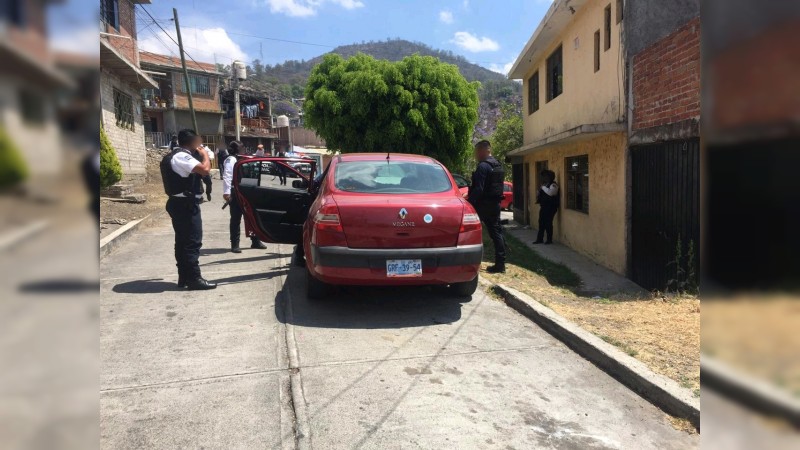 Tras robo a casa, bandidos se enfrentan a la policía, en Morelia 