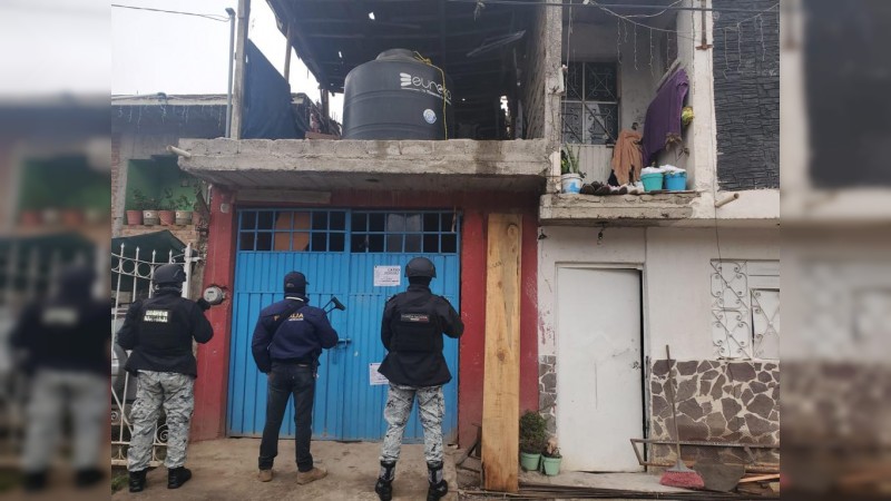 Autoridades revientan inmueble, en Pátzcuaro y aseguran drogas 