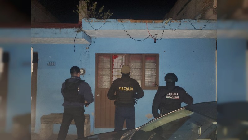 Asegura FGE sustancias ilícitas y detiene a dos personas en Morelia