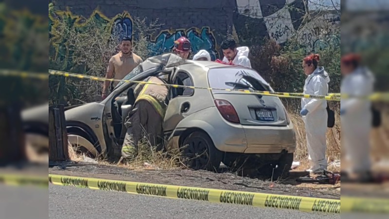 Perece joven tras choque automovilístico, en Morelia 