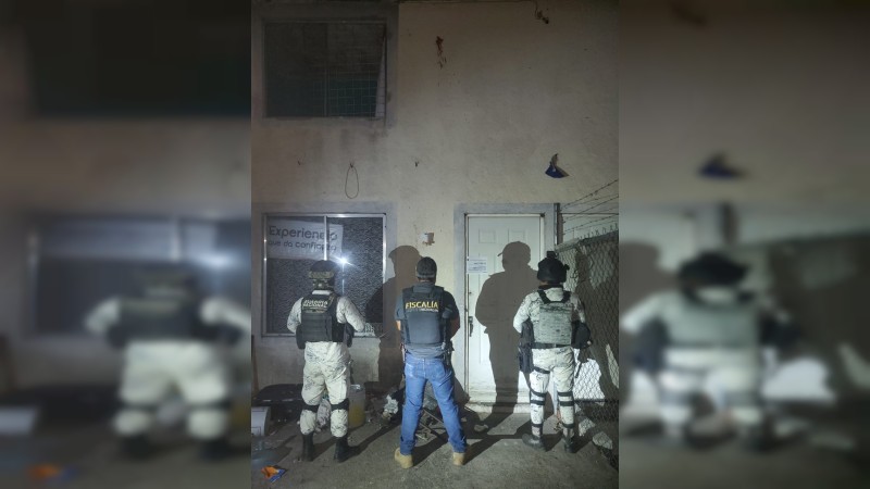 Catean casa al Poniente de Morelia detienen a uno y aseguran droga