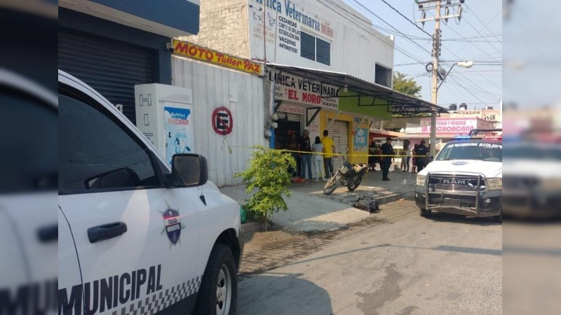 Matan a hombre dentro de veterinaria, en Apatzingán 