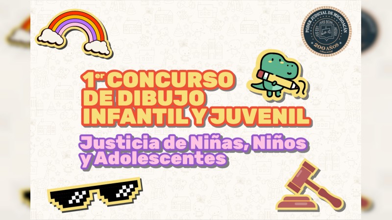 Convocan al Primer Concurso de Dibujo para el Micrositio Justicia de Niñas, Niños y Adolescentes