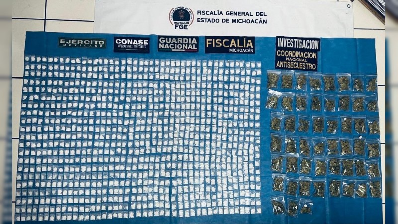 Tras operativo conjunto, aseguran casi 10 mil dosis de drogas 