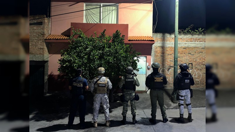 Morelia: revientan casa en la que presuntamente vendían droga; hay 3 detenidos 