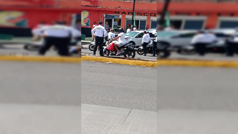 Saldo de 8 lesionados leves deja choque al poniente de Morelia