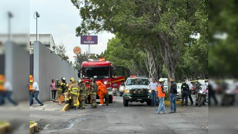 Causa alarma fuga de ácido, en refresquera de Morelia 