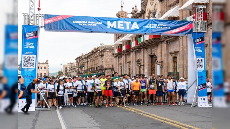 PJM realiza Carrera Familiar Bicentenario y protesta contra de la reforma judicial