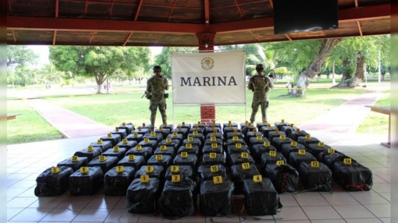 Armada incauta mas de tonelada y media de cocaína, en LC