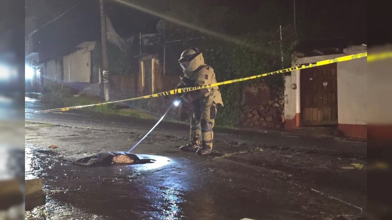 Hallan y desactivan granada, en Erongarícuaro 