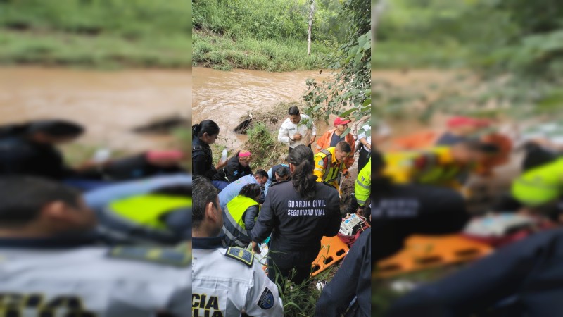 Rescatan a menor en el río Grande de Morelia