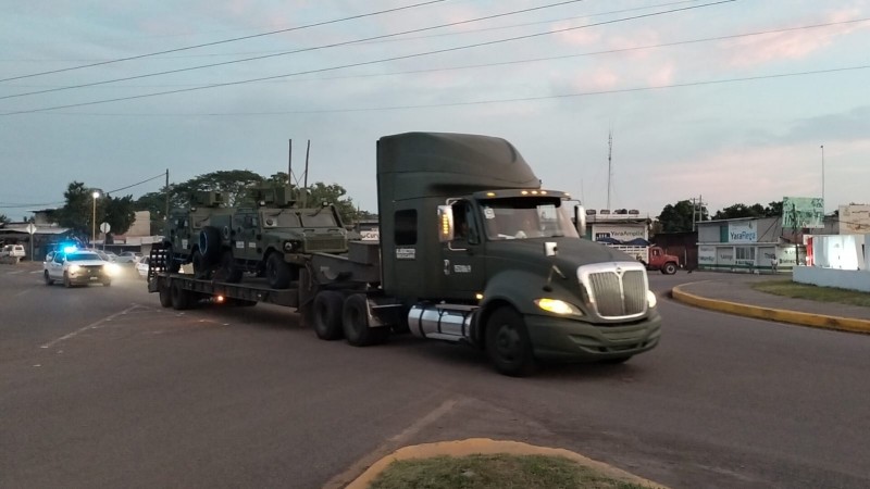 Con autos blindados nuevos, 600 militares enfrentarán a delincuentes  