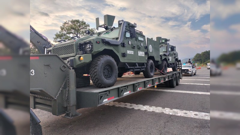 Con autos blindados nuevos, 600 militares enfrentarán a delincuentes  