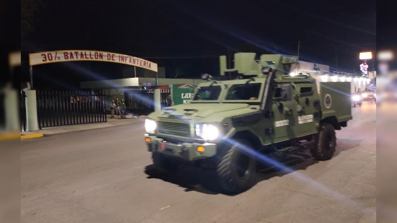 Con autos blindados nuevos, 600 militares enfrentarán a delincuentes  