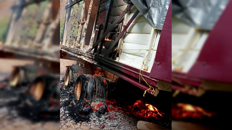 Camionero derriba cables de alta tensión y muere electrocutado, en Uruapan 