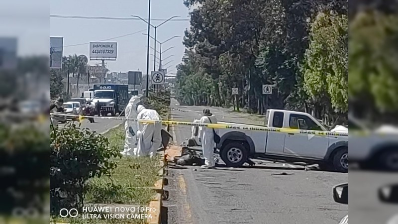 Muere adulto atropellado, en Morelia  