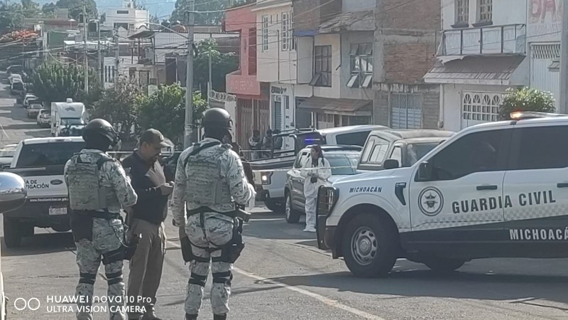 Matan a hombre a balazos, en Morelia