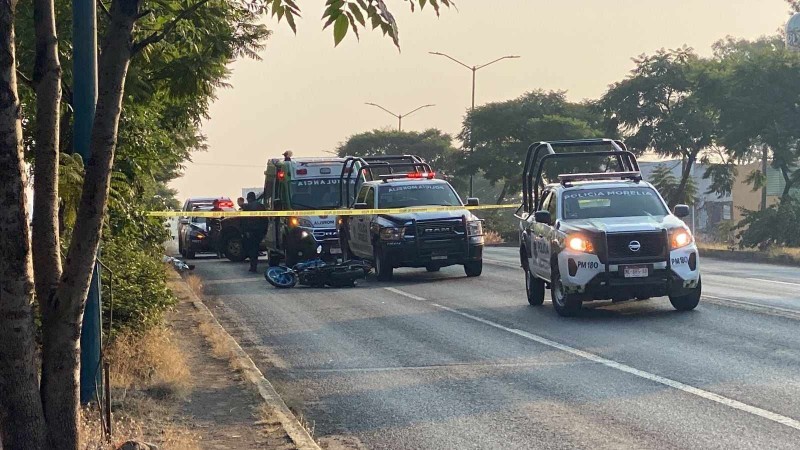 Muere motociclista en accidente, en la salida a Quiroga