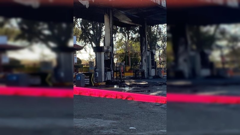 Cuitzeo: sicarios incendian gasolinera y causan daños en tienda 