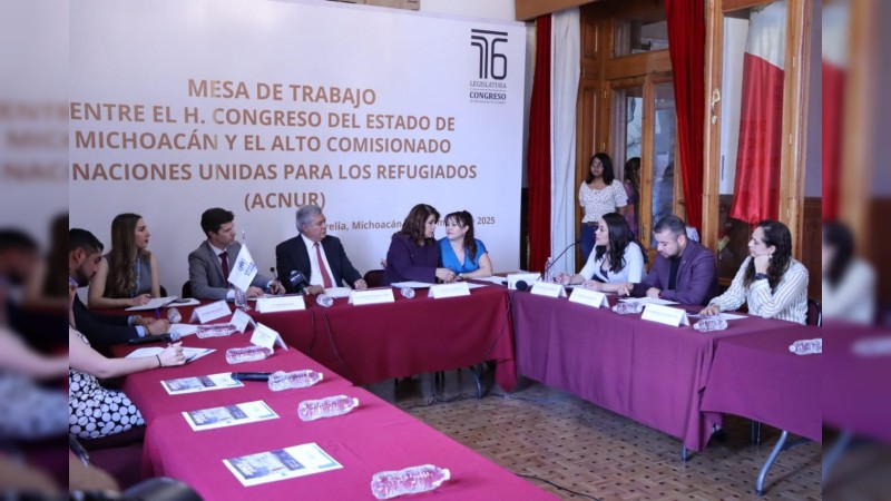 Instala Congreso Mesa de Trabajo con ACNUR