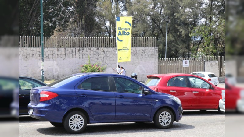 Con Bandera Amarilla, mantiene SSP acciones preventivas contra el COVID-19 en Morelia 