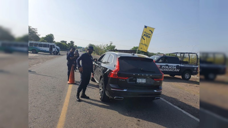 Con Bandera Amarilla, mantiene SSP medidas preventivas en Apatzingán 