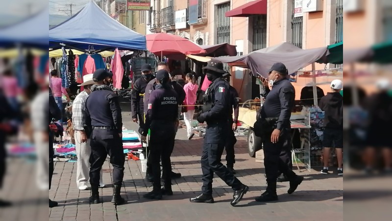 Vigila policía cumplimiento de medidas sanitarias contra Covid-19